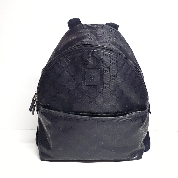 Gucci Monogram Classic Backpack Dark Navy Blue - Picture 3 of 16
